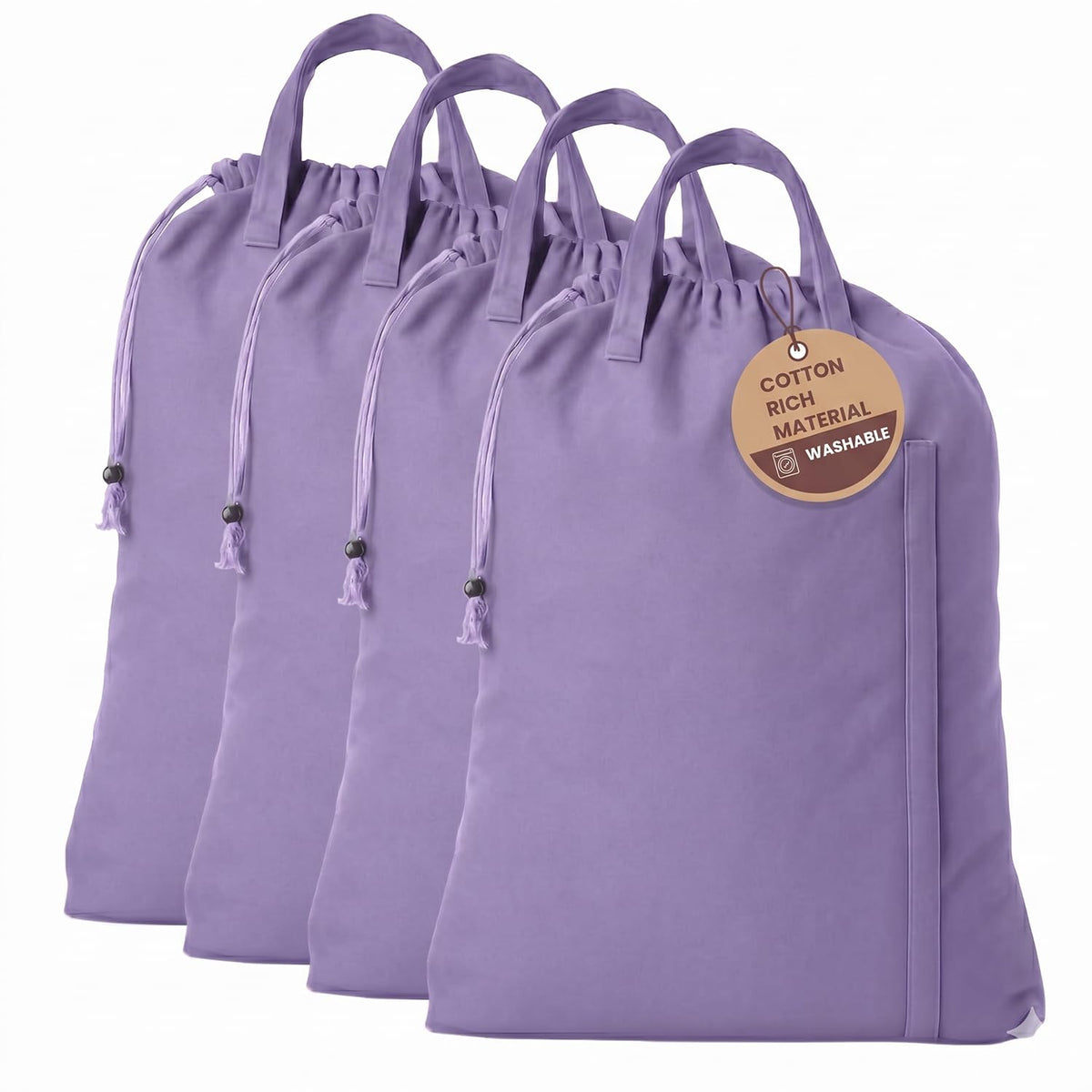 LFH Home Reusable Canvas Laundry Bags