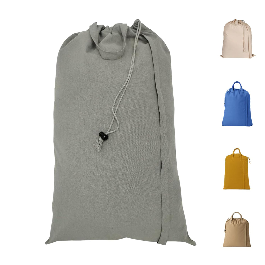 LFH Home Reusable Canvas Laundry Bags