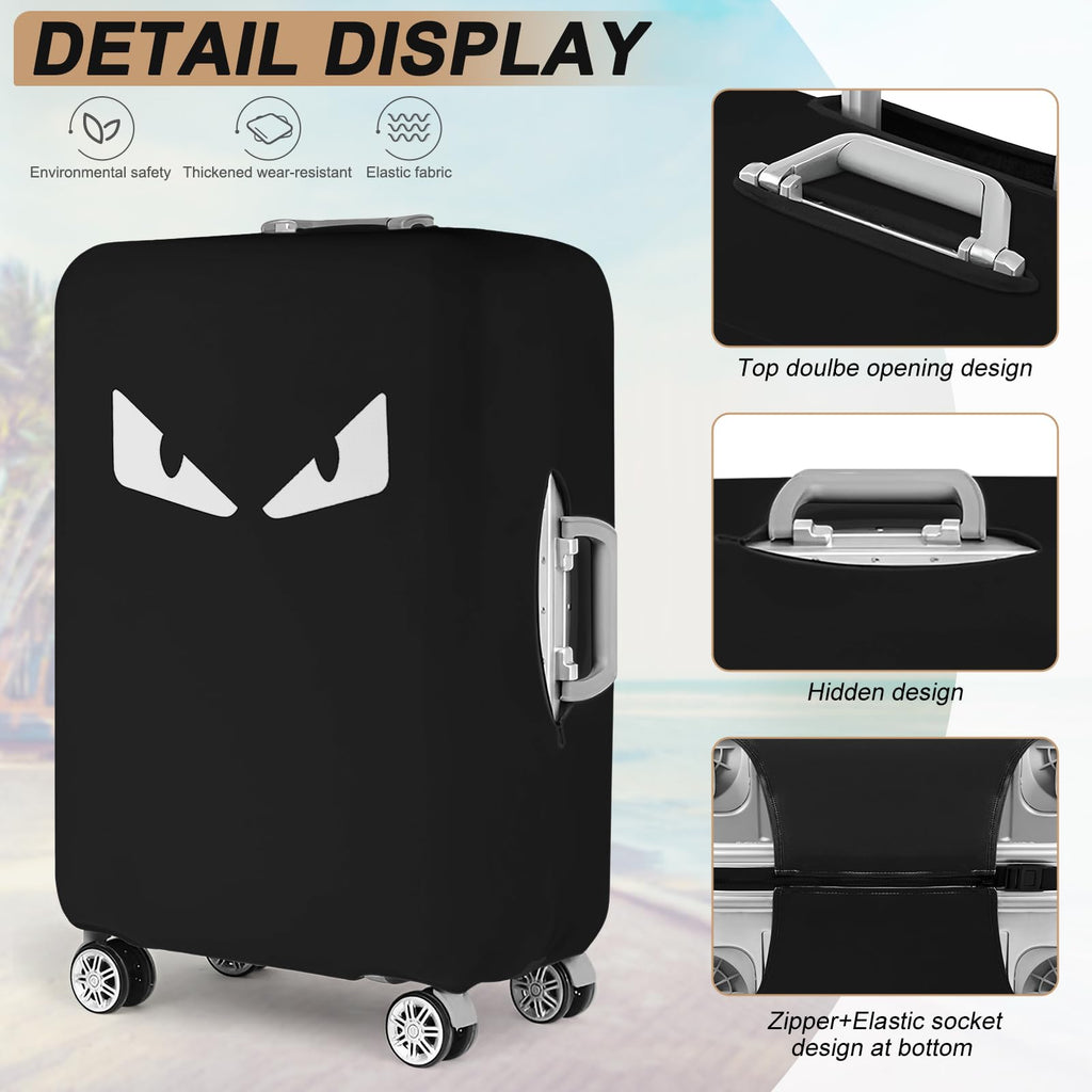 Clear Waterproof PVC Luggage Cover with Hook & Loop Closure
