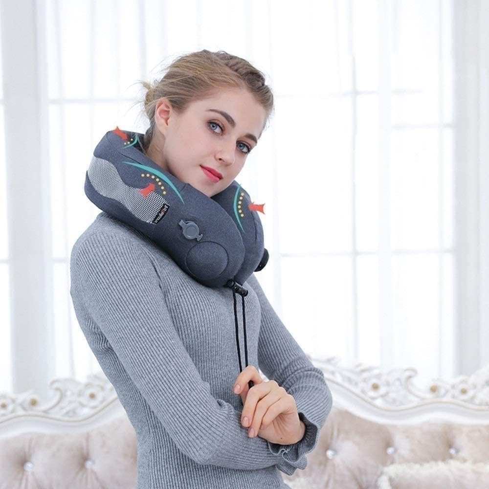 PATINS Velvet Memory Foam Neck Pillow for Flawless Travel