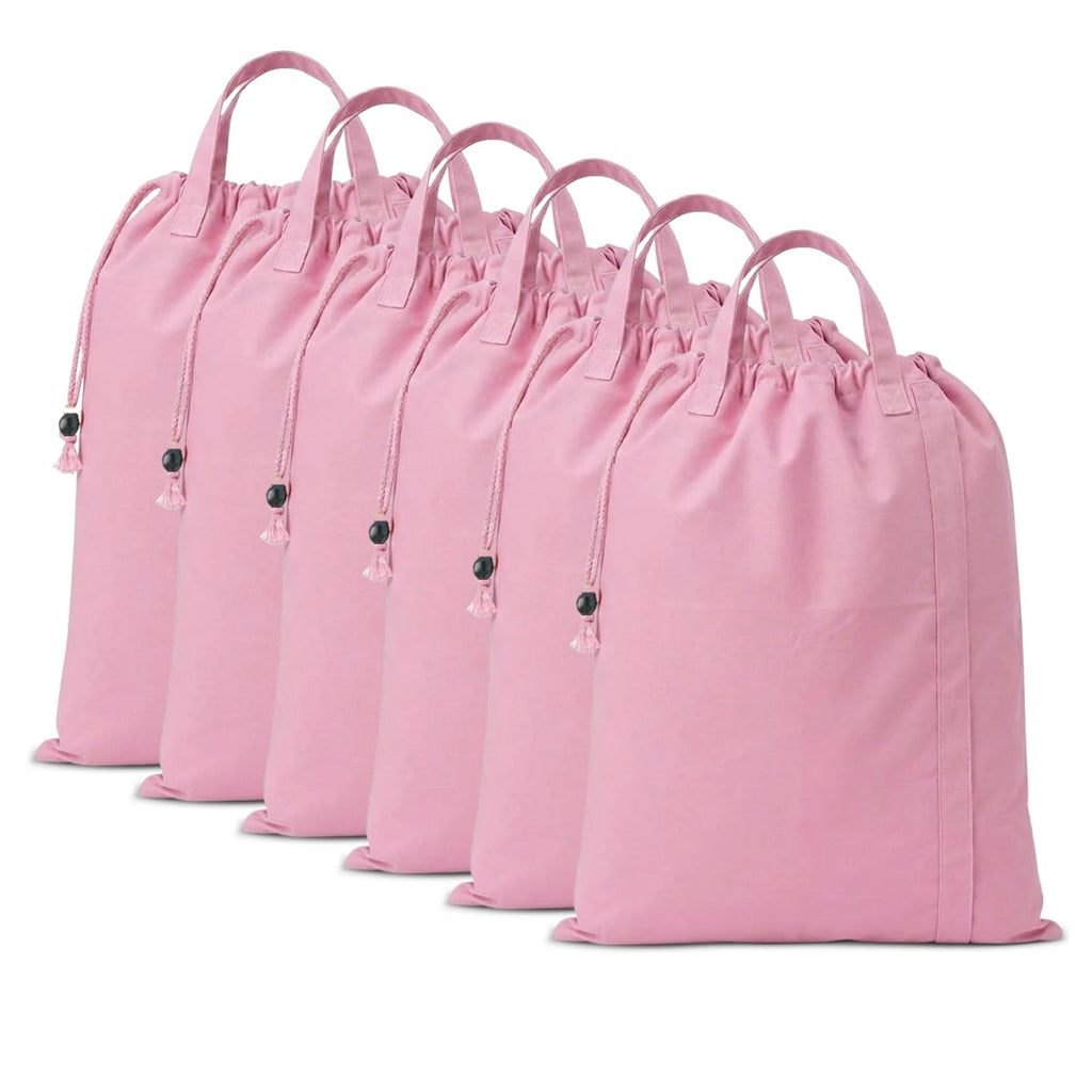 LFH Home Reusable Canvas Laundry Bags