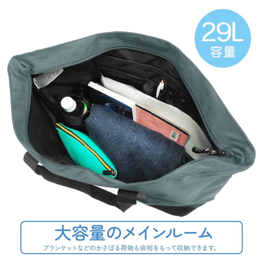 Large-Capacity Travel Tote Bag – Gray