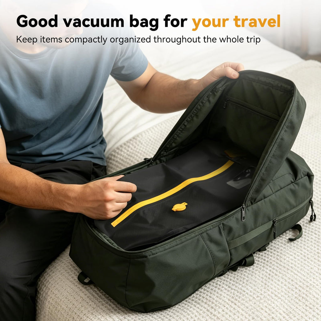 Reusable Vacuum Compression Travel Bags with Rechargeable Pump
