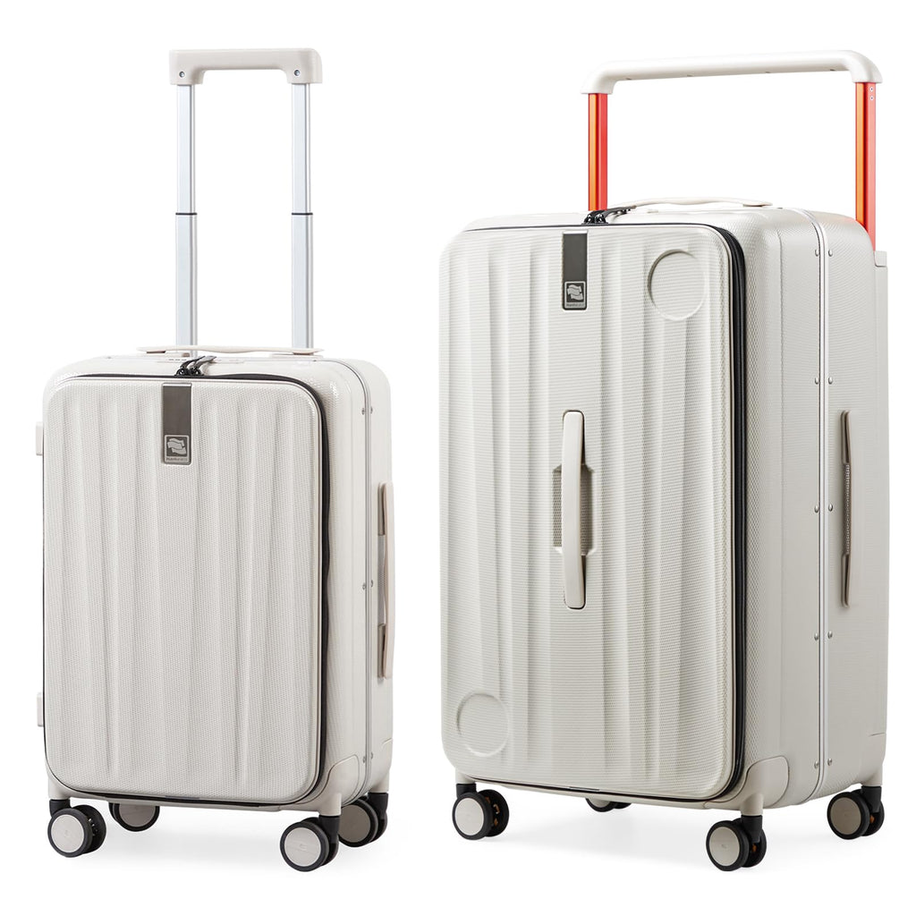 26-Inch Hardshell Checked Suitcase with Spinner Wheels