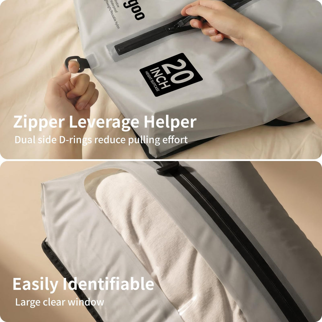 ```text Reusable Waterproof Vacuum Travel Bags with Pump ```