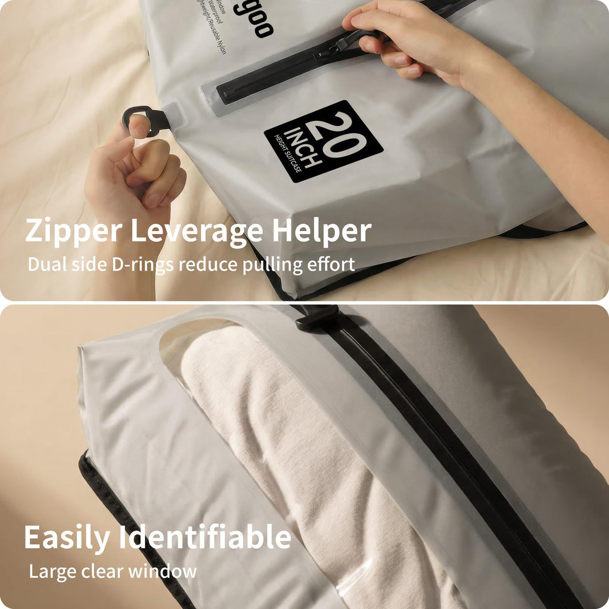 ```text Reusable Waterproof Vacuum Travel Bags with Pump ```