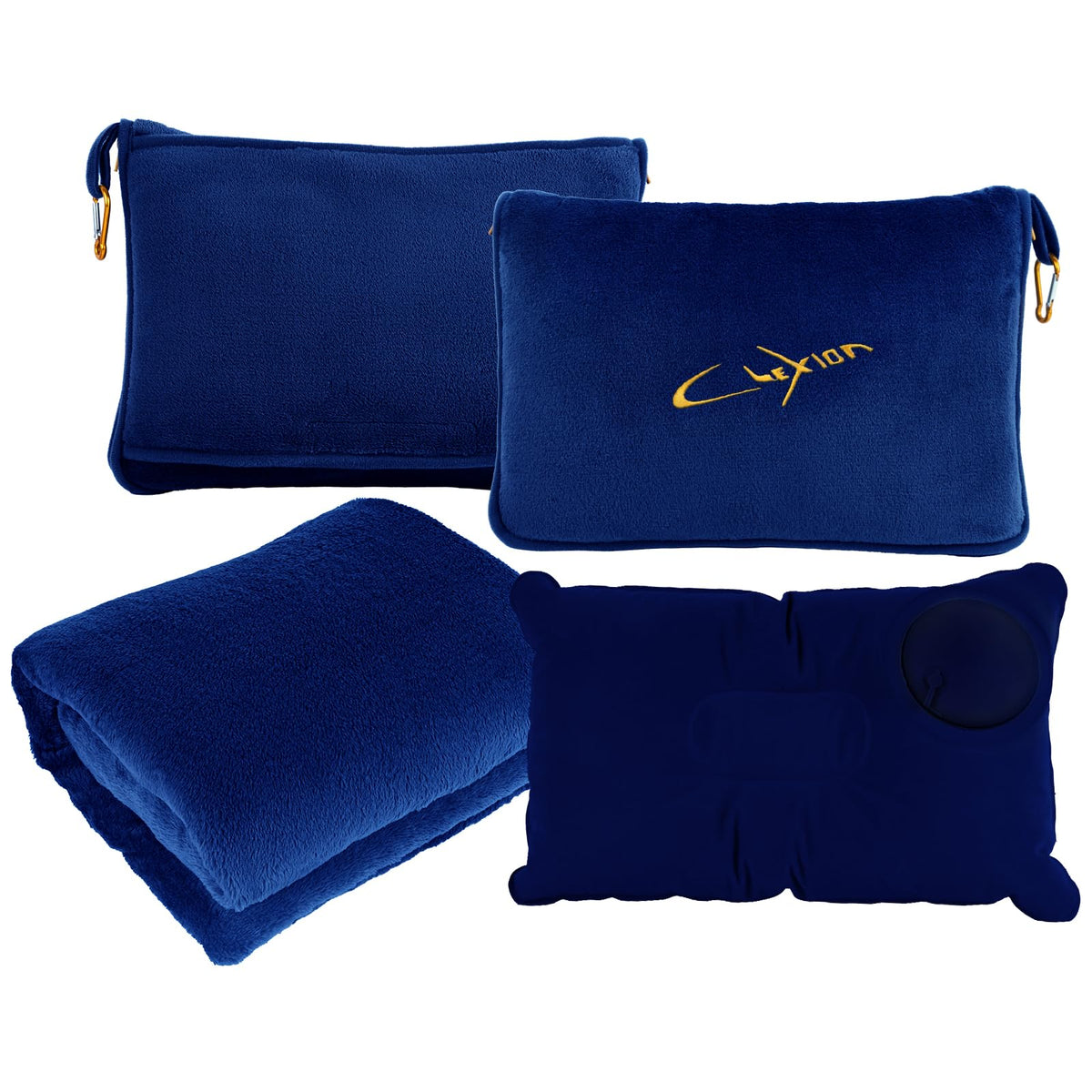 CLEXION Travel Pillow and Blanket Set