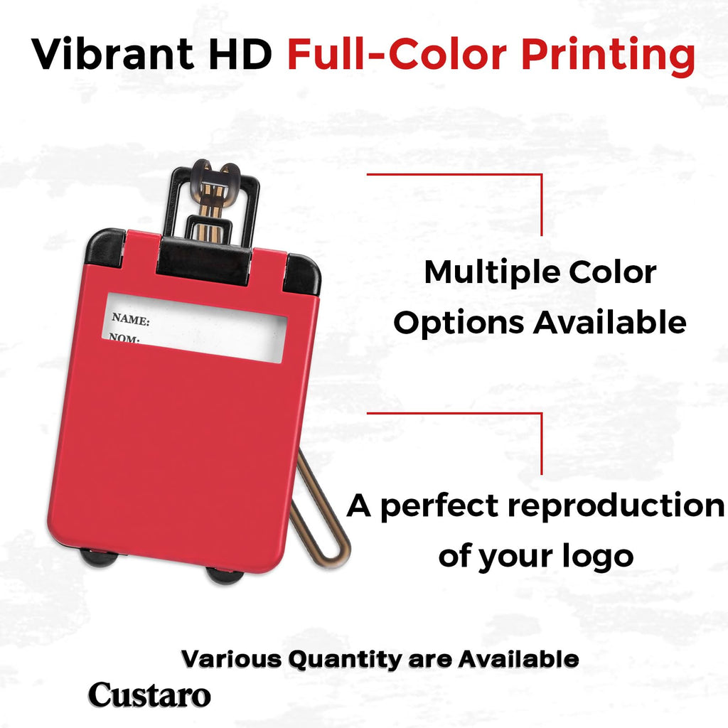 Custom Luggage Tags Bulk – Personalized Luggage Tags with Logo and Text