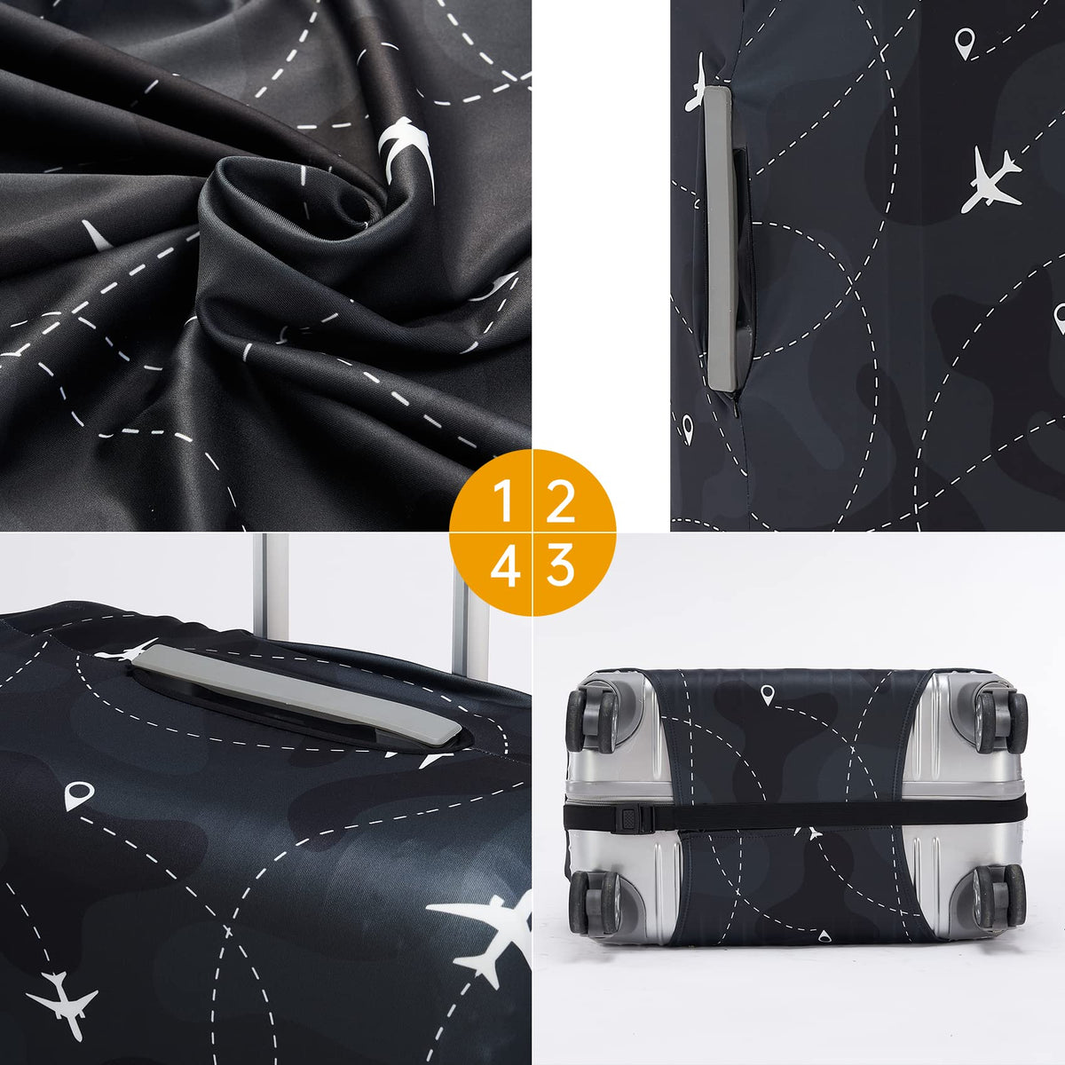 Travelkin Luggage Covers For Suitcase Tsa Approved Suitcase Cover Protector