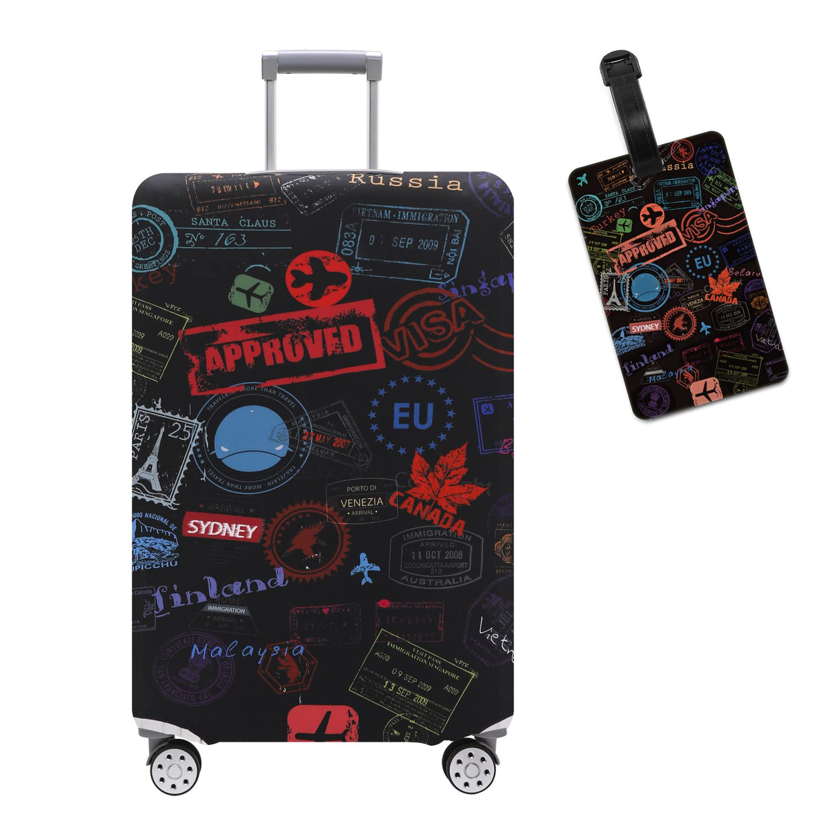 Travelkin Luggage Covers For Suitcase Tsa Approved Suitcase Cover Protector