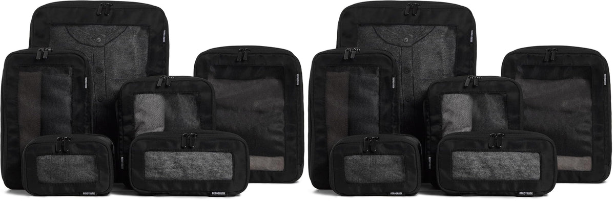 Compression Packing Cubes with Double Zippers