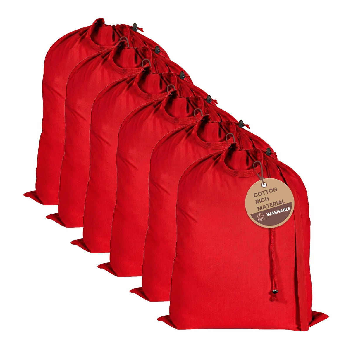 LFH Home Reusable Canvas Laundry Bags
