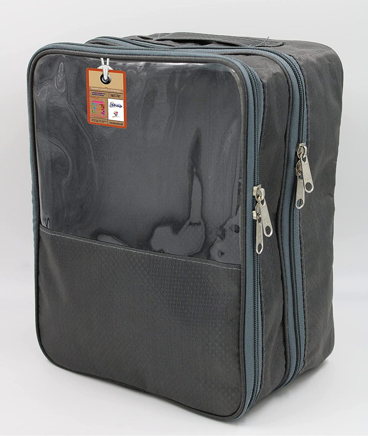 Fabric Travel Shoe Storage Bag – Grey