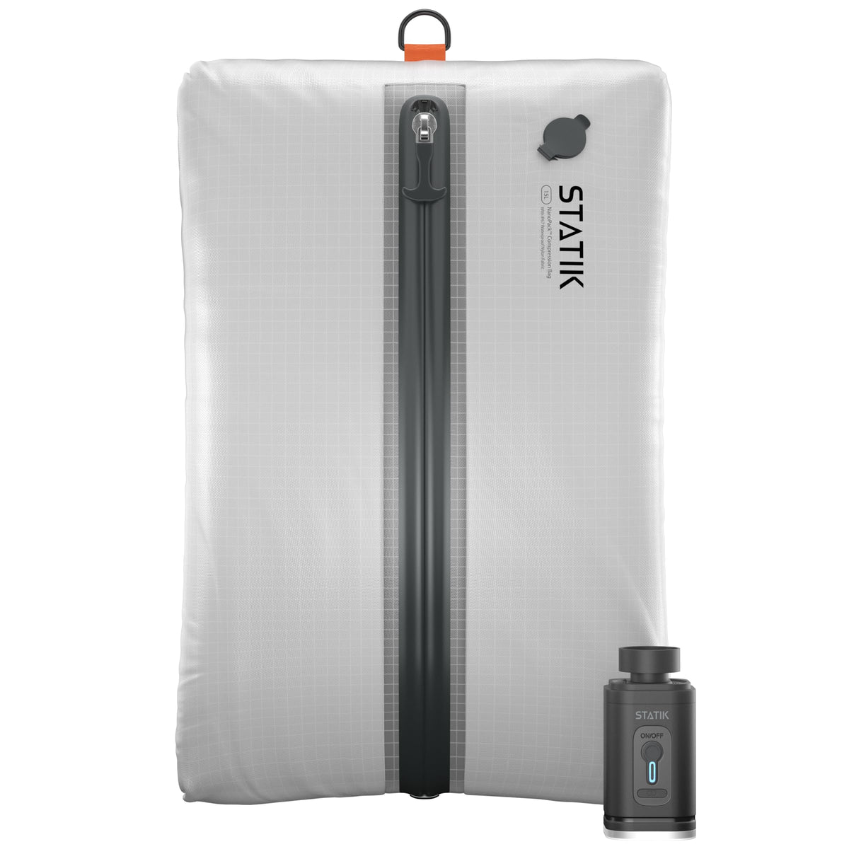 3-Piece Vacuum Compression Travel Bag Set with Rechargeable Pump