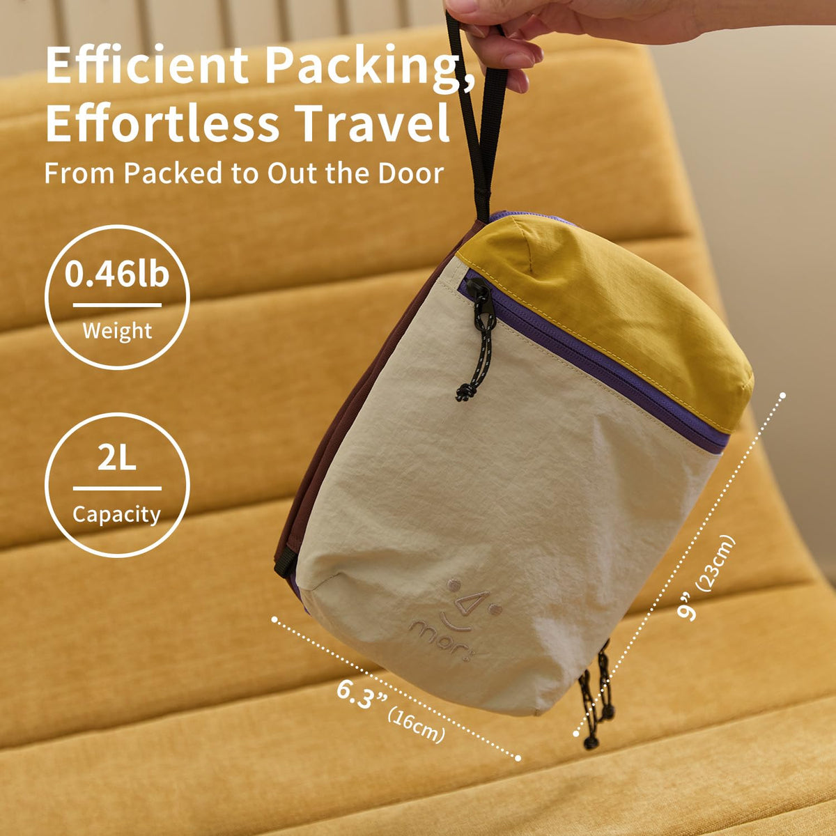 Medium Wet and Dry Hanging Toiletry Bag