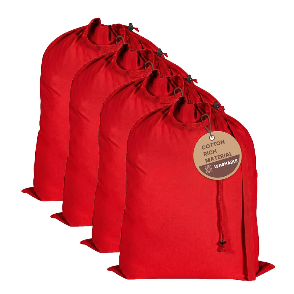 LFH Home Reusable Canvas Laundry Bags