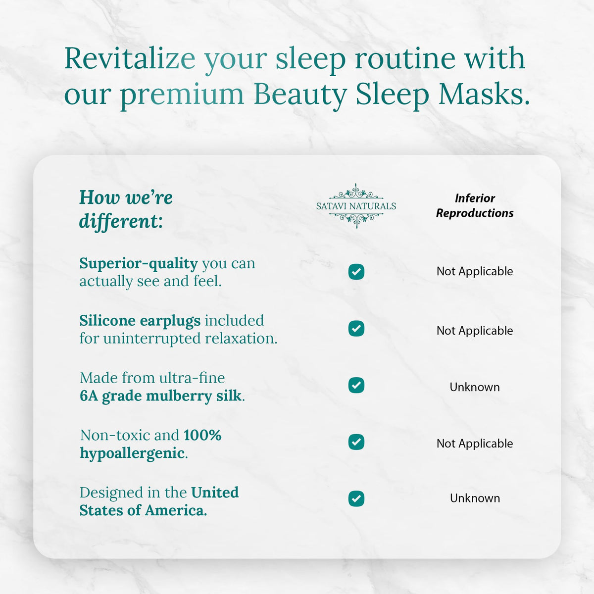 Satavi Naturals Beauty Sleep Mask