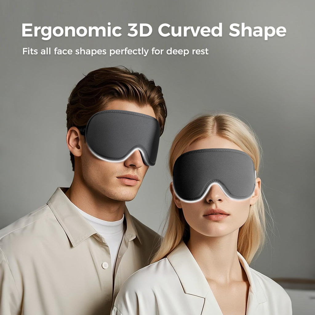 pack all Light Blocking Sleep Mask, 3D Eye Mask, Soft Sleeping Eye Cover