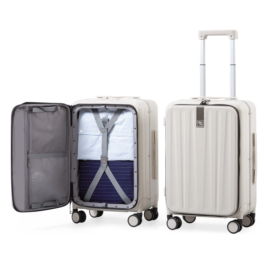 26-Inch Hardshell Checked Suitcase with Spinner Wheels