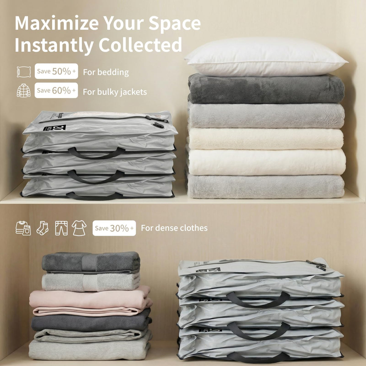```text Reusable Waterproof Vacuum Travel Bags with Pump ```