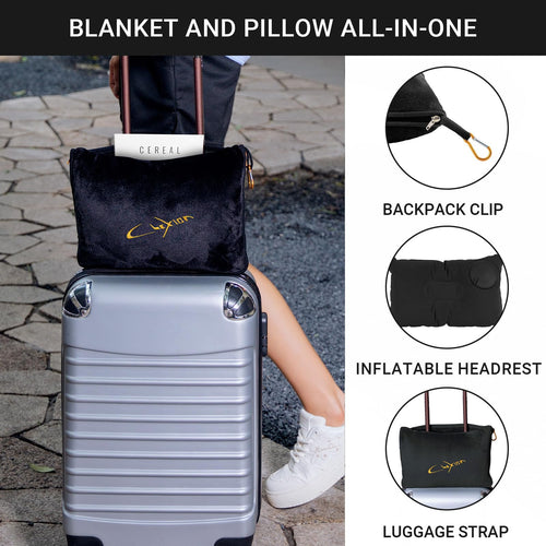 CLEXION Travel Pillow and Blanket Set