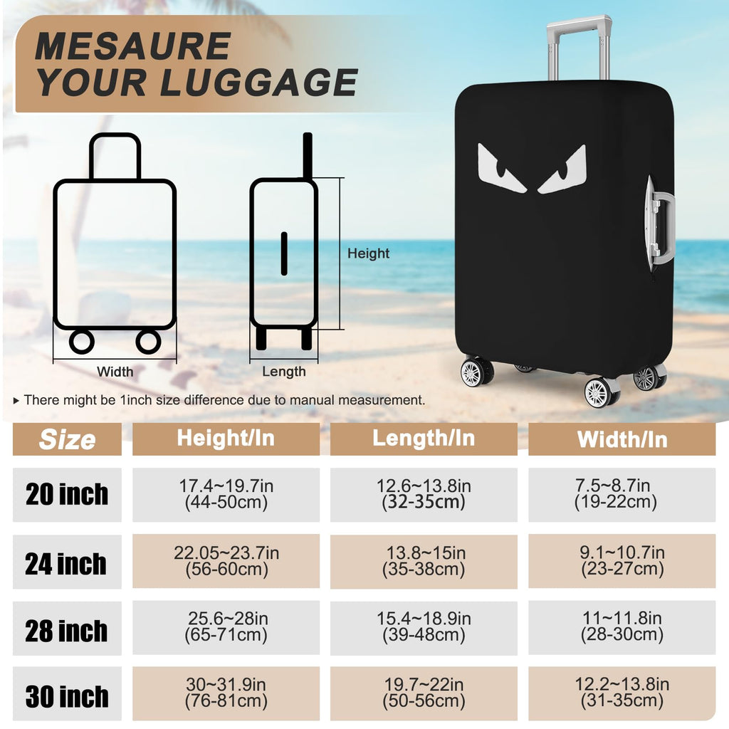 Clear Waterproof PVC Luggage Cover with Hook & Loop Closure
