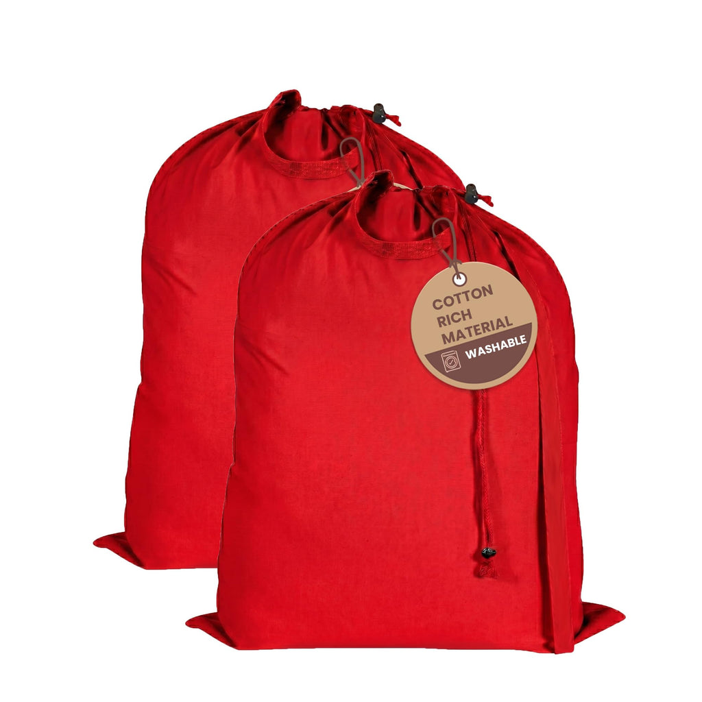 LFH Home Reusable Canvas Laundry Bags