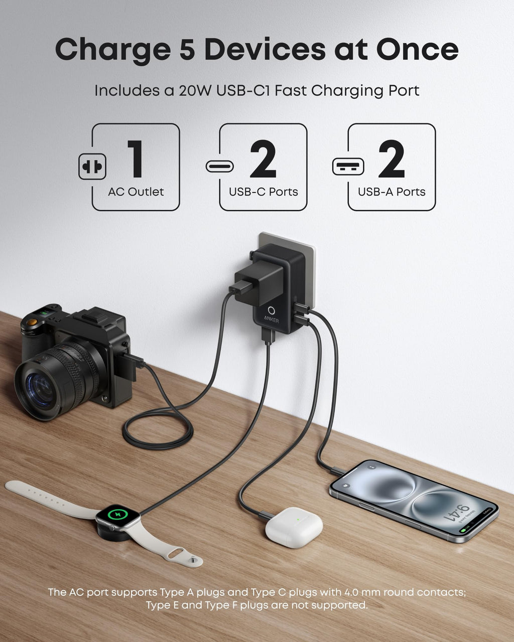 Anker Nano Travel Adapter & Nano Portable Charger (Bundle)