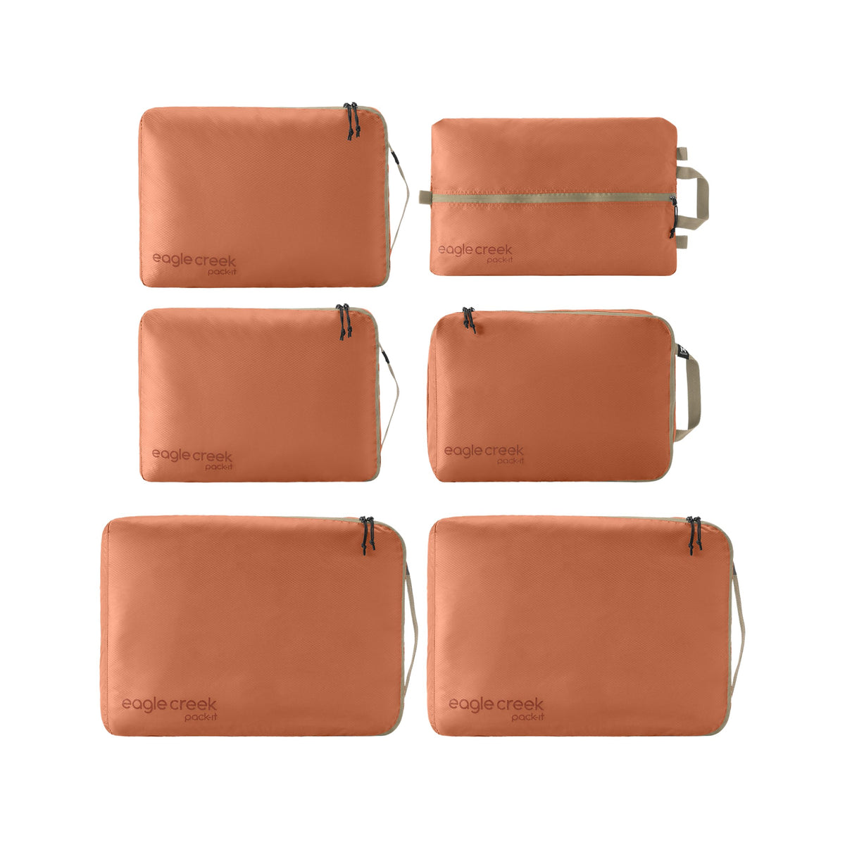 6-Piece Clean and Dirty Packing Cube Set with Shoe Bag