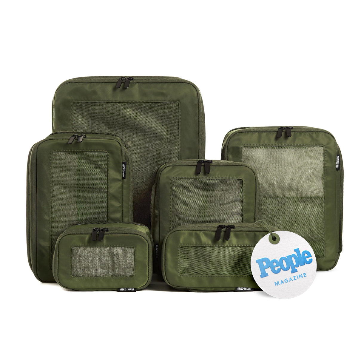 Compression Packing Cubes with Double Zippers