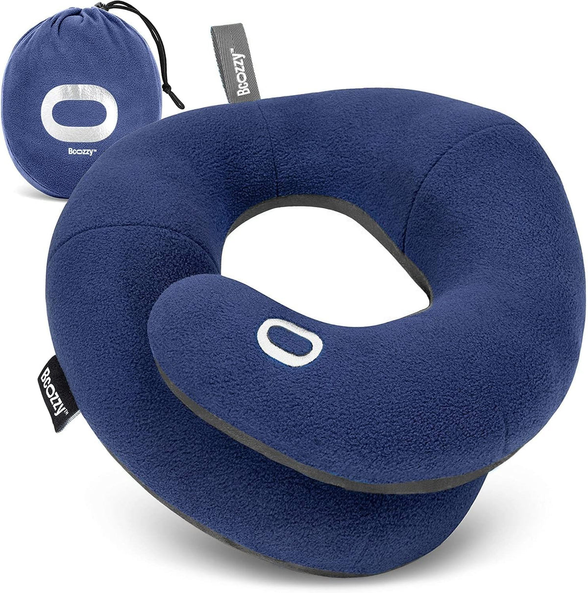 Adjustable Travel Neck Pillow with Head, Neck & Chin Support, Washable, Large