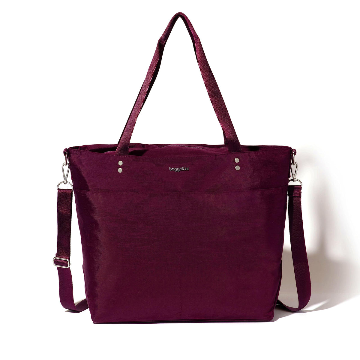 Lightweight Nylon Carryall Tote with Luggage Sleeve