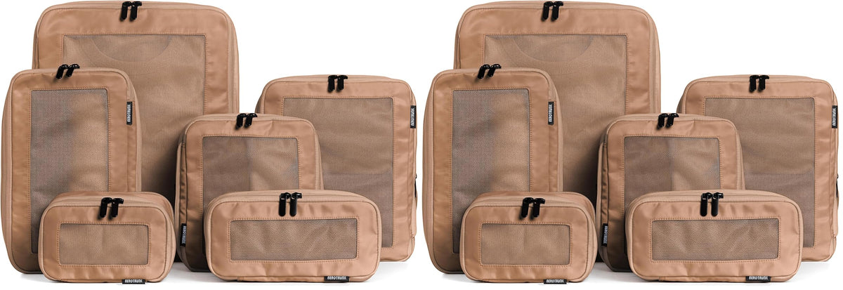 Compression Packing Cubes with Double Zippers