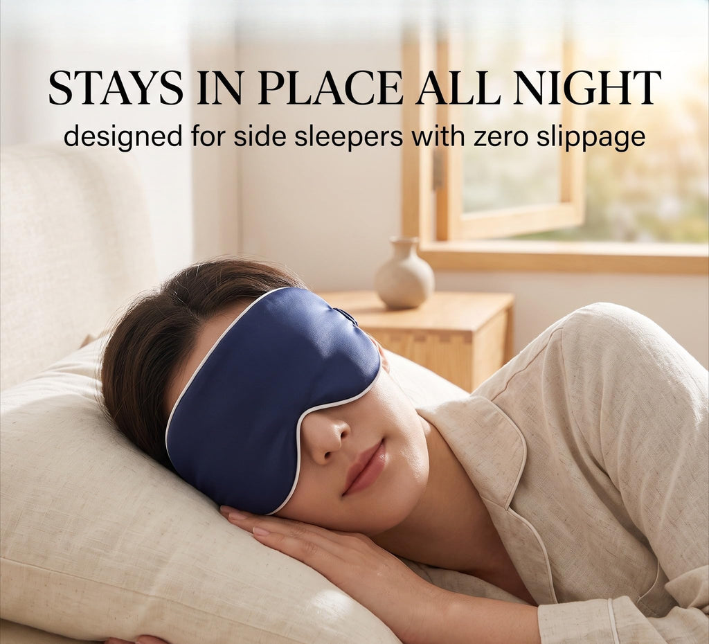 Weighted Sleep Mask for Adults, Double Sided Design, Earplugs Set