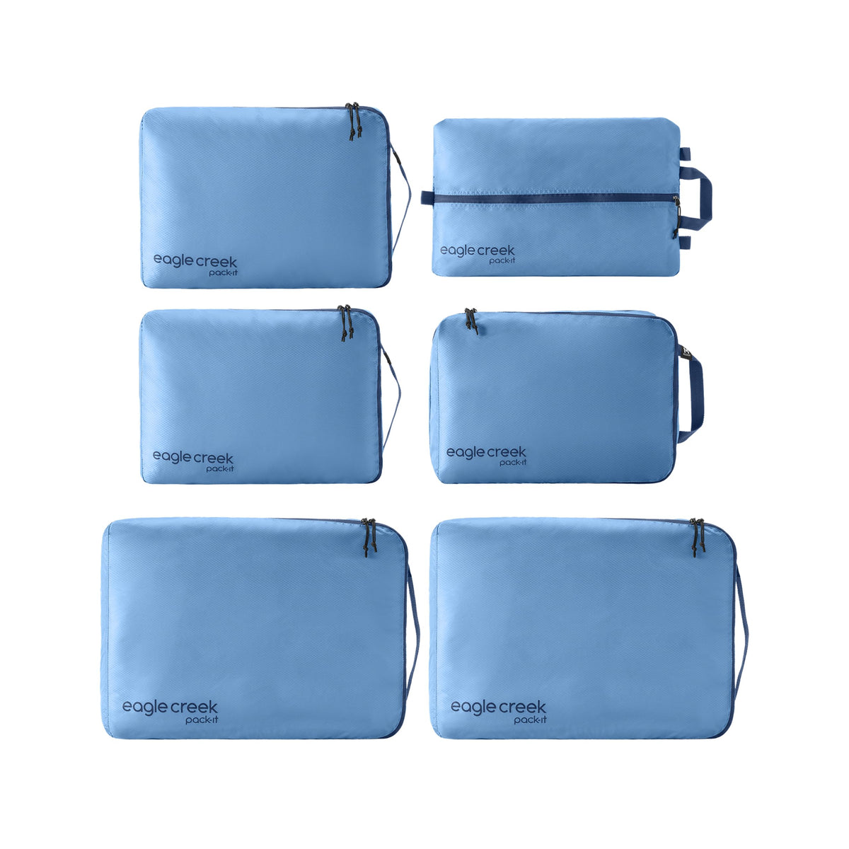 6-Piece Clean and Dirty Packing Cube Set with Shoe Bag