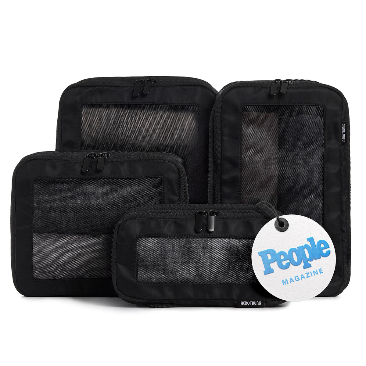 Compression Packing Cubes with Double Zippers