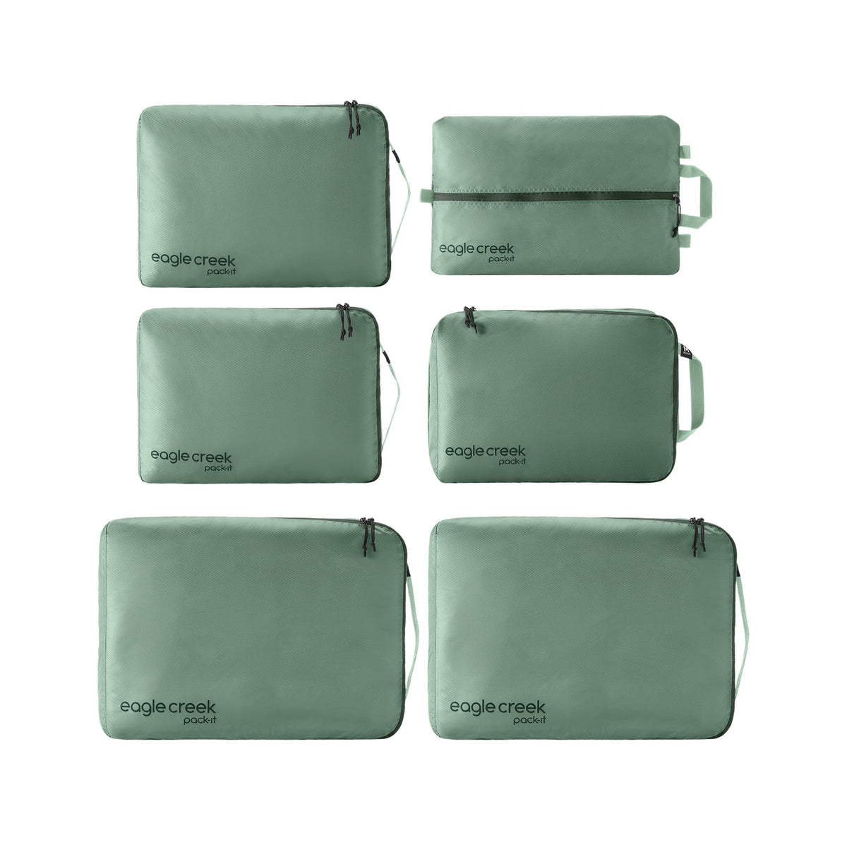 6-Piece Clean and Dirty Packing Cube Set with Shoe Bag