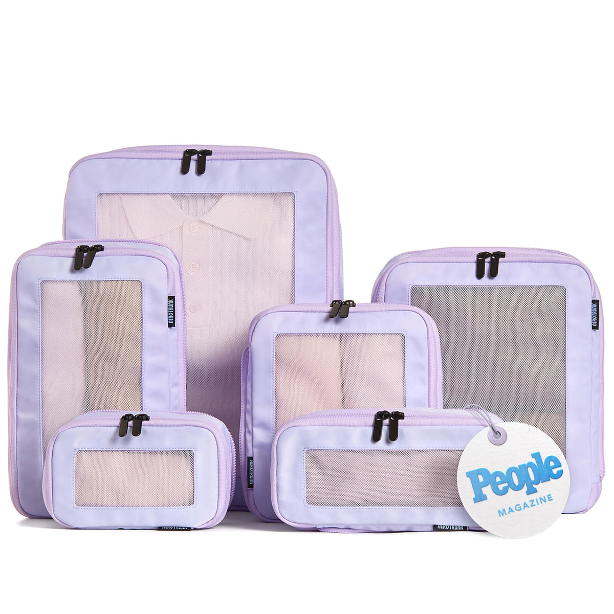 Compression Packing Cubes with Double Zippers