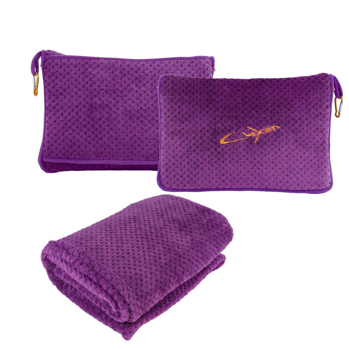 CLEXION Travel Pillow and Blanket Set