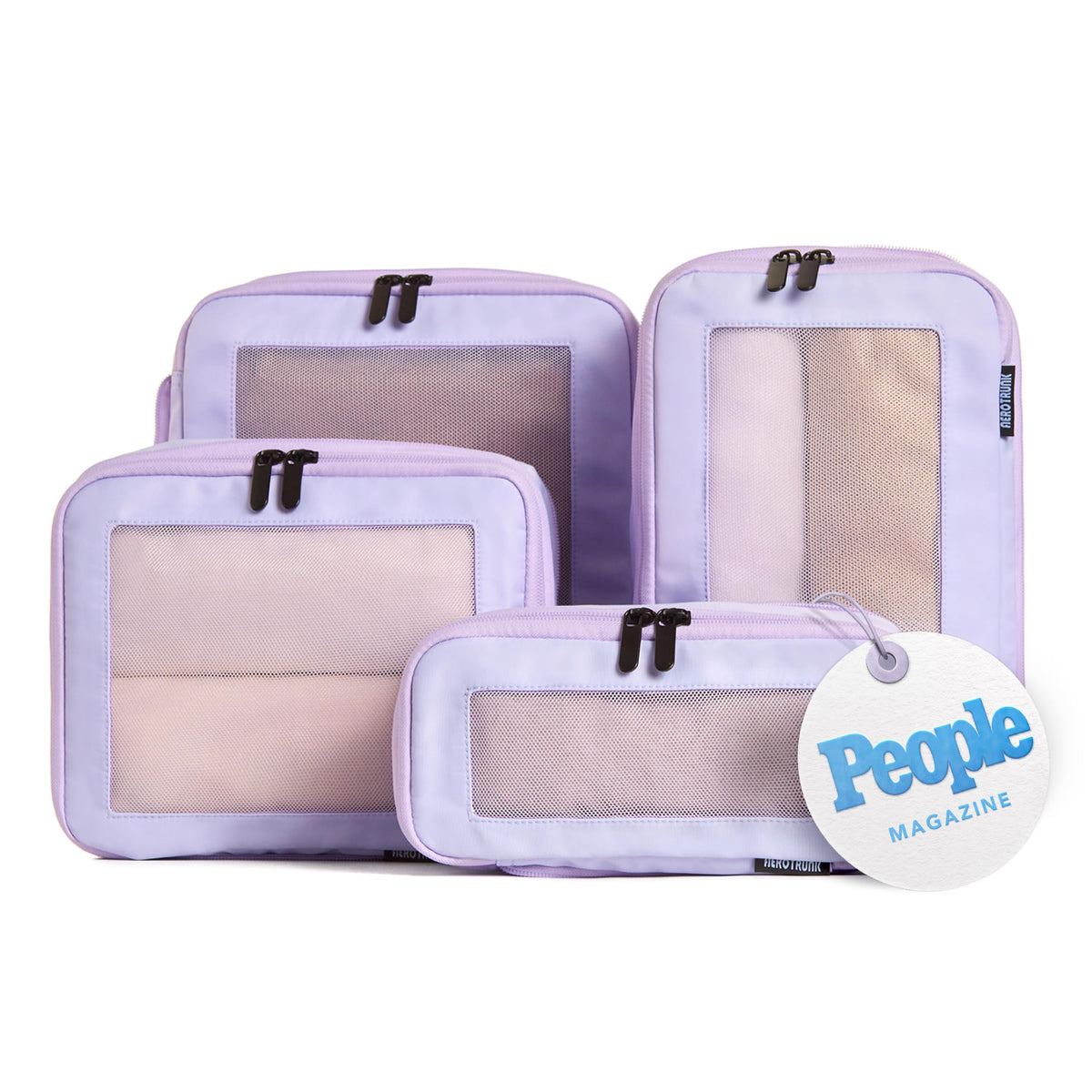 Compression Packing Cubes with Double Zippers