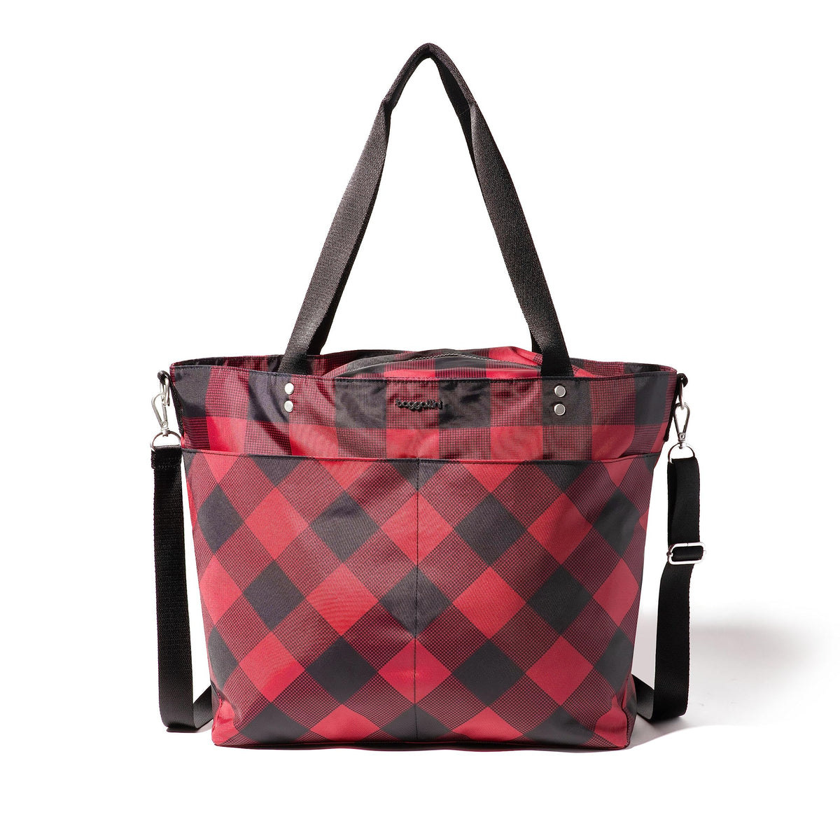 Lightweight Nylon Carryall Tote with Luggage Sleeve