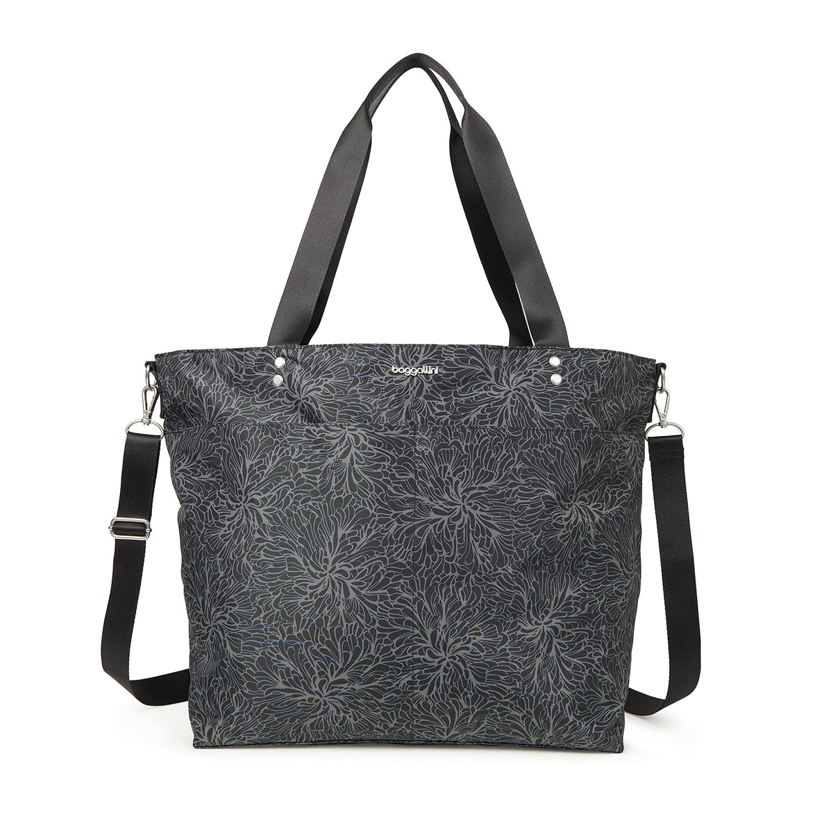 Lightweight Nylon Carryall Tote with Luggage Sleeve