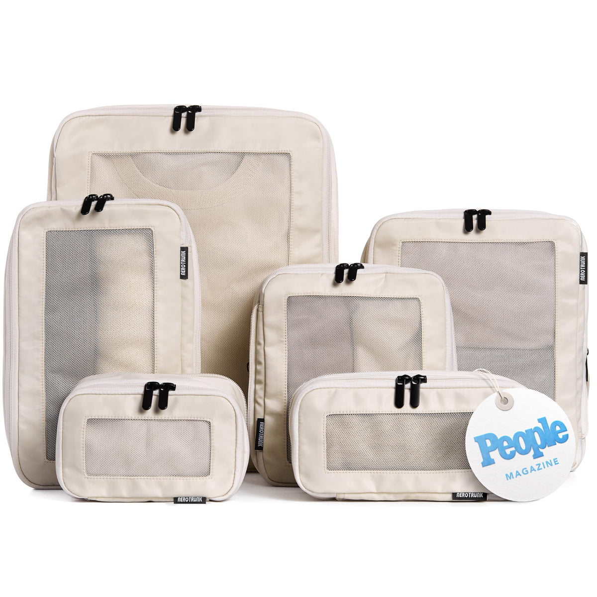 Compression Packing Cubes with Double Zippers