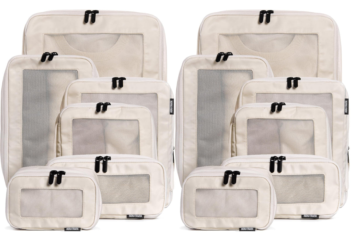 Compression Packing Cubes with Double Zippers