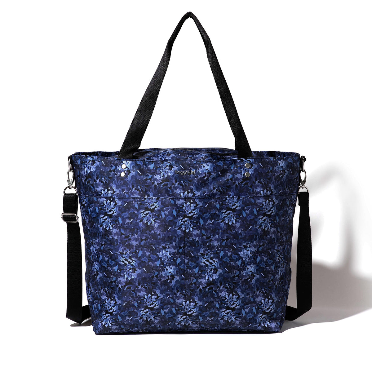 Lightweight Nylon Carryall Tote with Luggage Sleeve