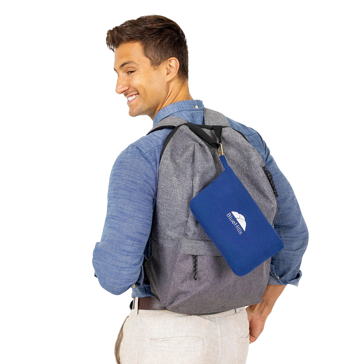 2 Pack Ultra-Compact Travel Blankets with Portable Carry Cases
