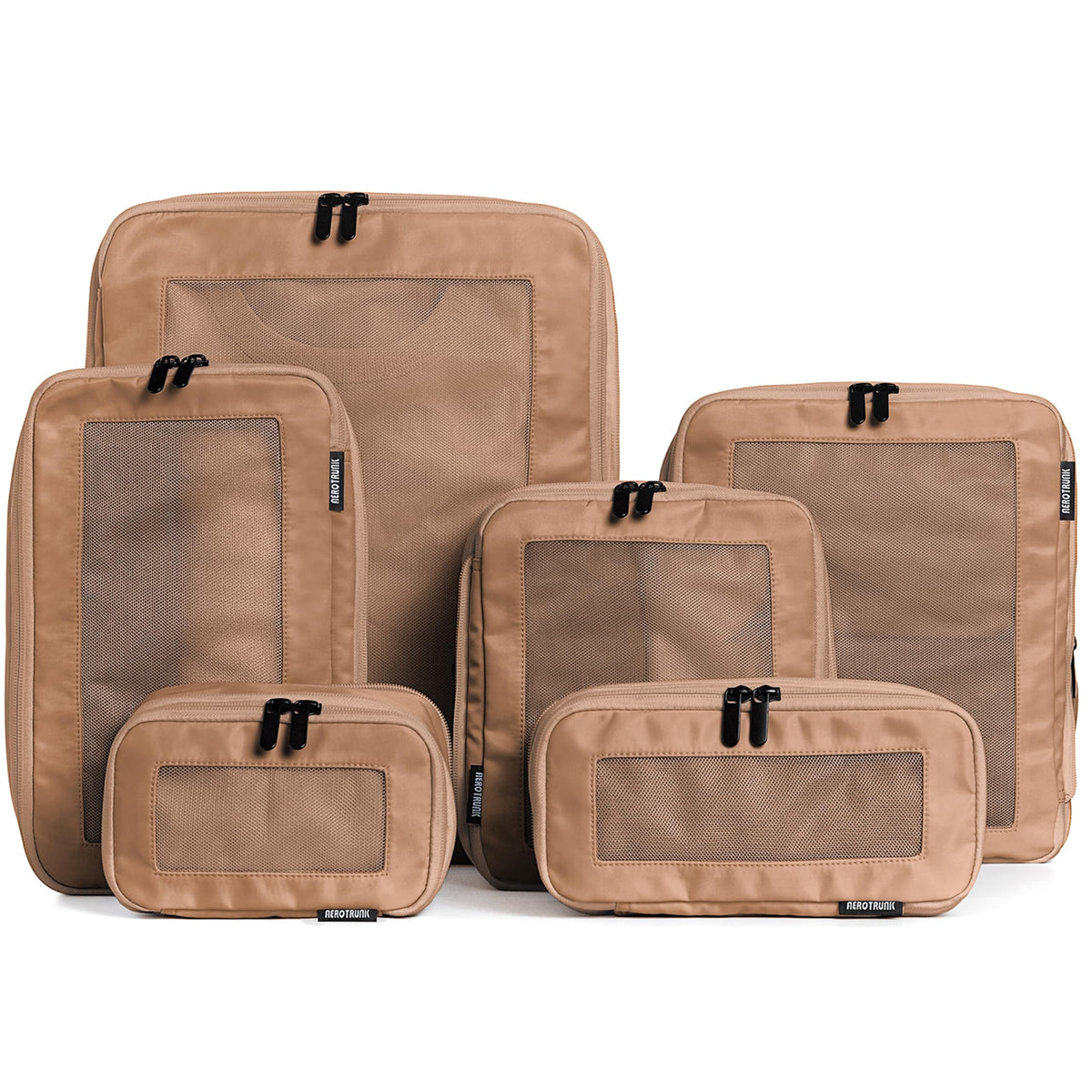 Compression Packing Cubes with Double Zippers